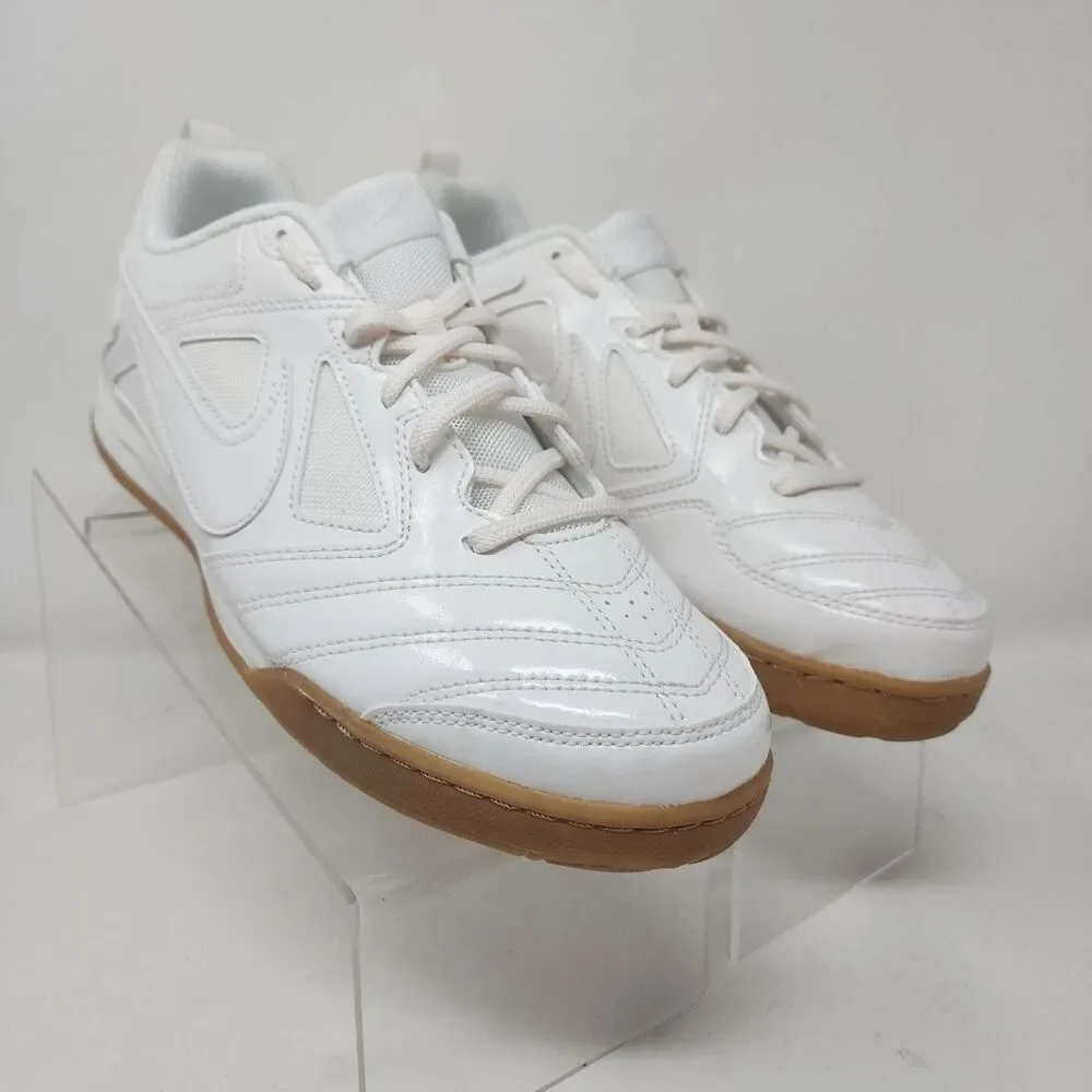 Nike Gato LV8 Indoor Soccer Shoes Youth Size 7Y White Low Top Sneakers Gum